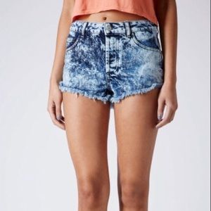 SOLD Topshop acid washed shorts